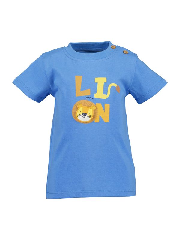 BLUE SEVEN BLUE SEVEN Тениска  син деним / жълто / мед / черно