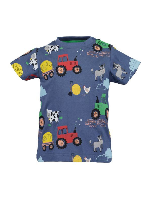 BLUE SEVEN BLUE SEVEN Тениска  син деним / жълто / зелено / червено