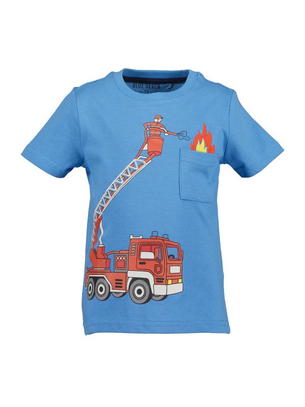 BLUE SEVEN BLUE SEVEN Тениска  светлосиньо / сиво / червено / бяло