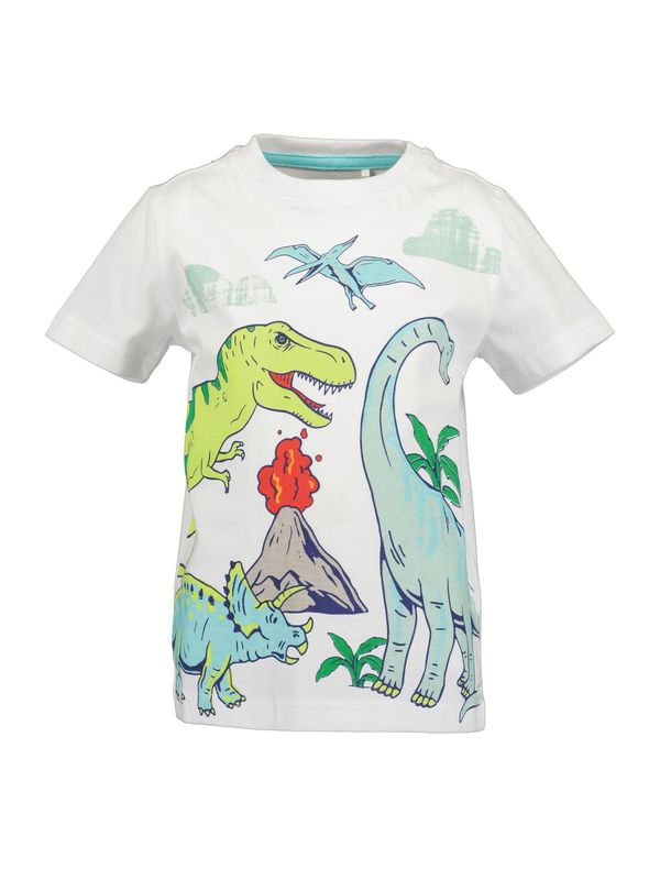 BLUE SEVEN BLUE SEVEN Тениска  светлосиньо / светлозелено / оранжево-червено / бяло