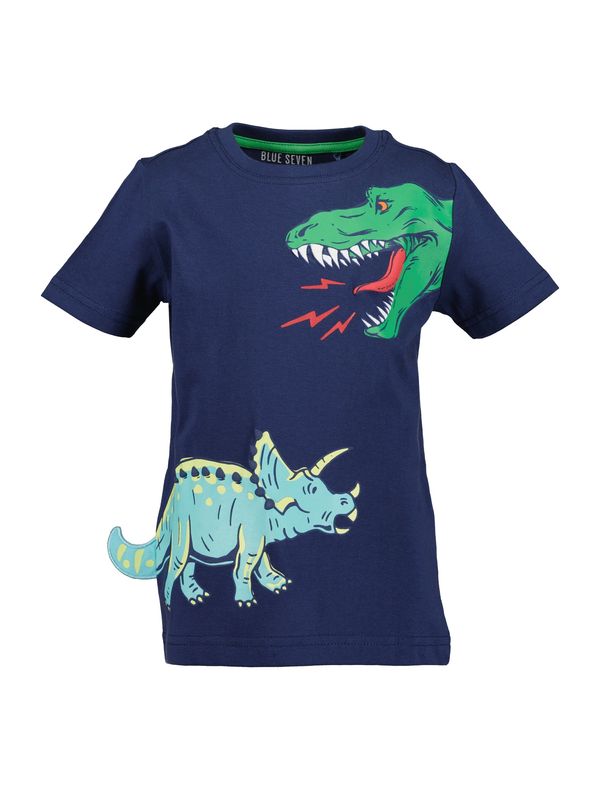 BLUE SEVEN BLUE SEVEN Тениска  светлосиньо / тъмносиньо / зелено / огнено червено