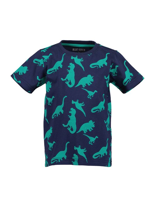 BLUE SEVEN BLUE SEVEN Тениска  тъмносиньо / смарагдово зелено