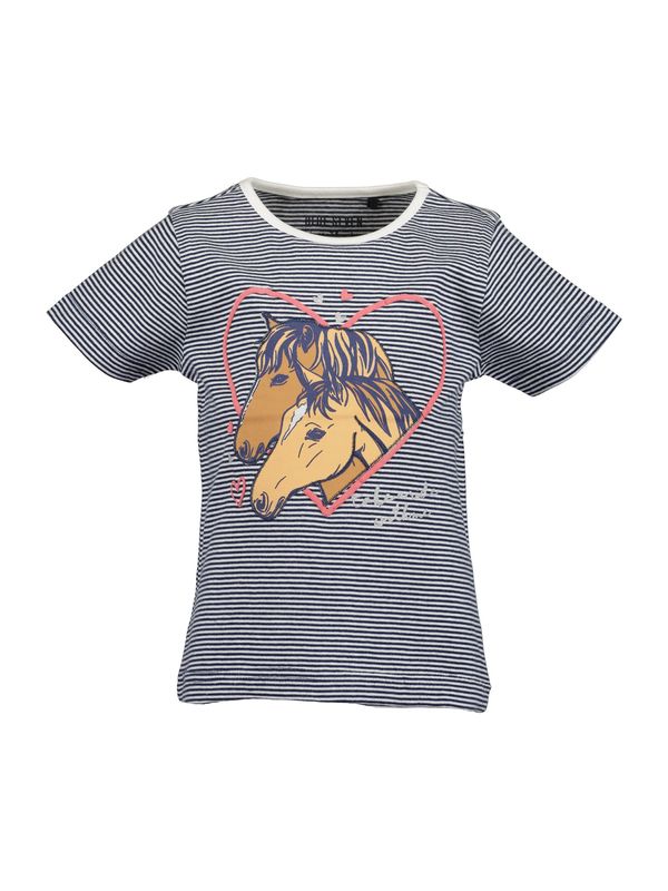 BLUE SEVEN BLUE SEVEN Тениска  тъмносиньо / светлокафяво / пепел от рози / бяло