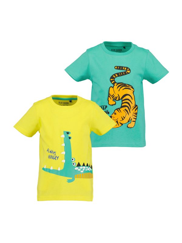 BLUE SEVEN BLUE SEVEN Тениска  тюркоазен / жълто / оранжево / черно