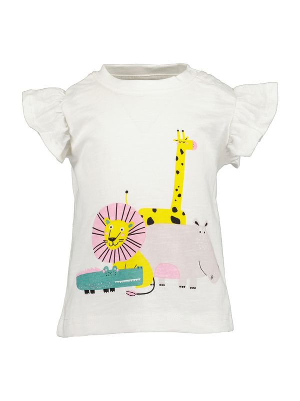 BLUE SEVEN BLUE SEVEN Тениска  жълто / бледорозово / черно / мръсно бяло