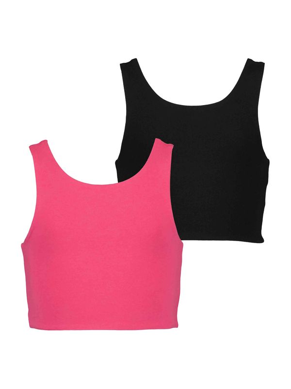 BLUE SEVEN BLUE SEVEN Топ  малина / черно