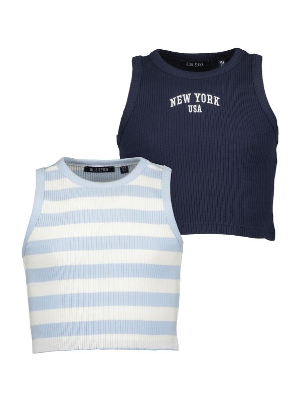 BLUE SEVEN BLUE SEVEN Топ  нейви синьо / светлосиньо / бяло