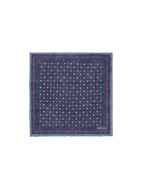 Boggi Milano Boggi Milano Кърпичка за сако  морскосиньо / светлосиньо / червено