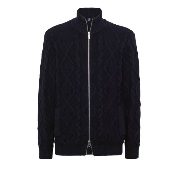 Boggi Milano Boggi Milano Плетена жилетка  нейви синьо