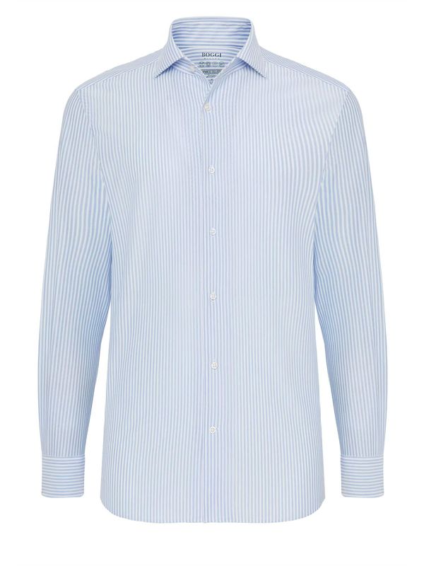 Boggi Milano Boggi Milano Риза  светлосиньо / бяло