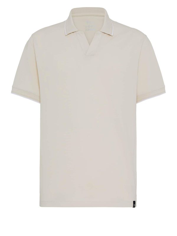 Boggi Milano Boggi Milano Тениска  цвят "пясък" / бяло