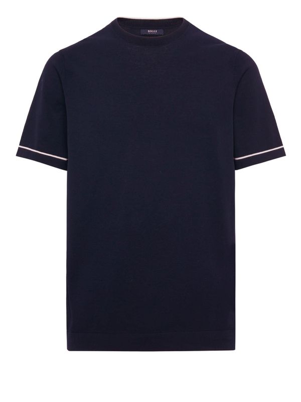 Boggi Milano Boggi Milano Тениска  нейви синьо / бяло