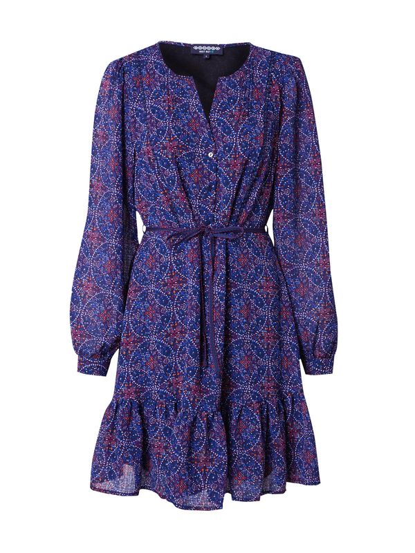 BONOBO BONOBO Рокля 'MILAROCF'  нейви синьо / оранжево / винено червено / бяло