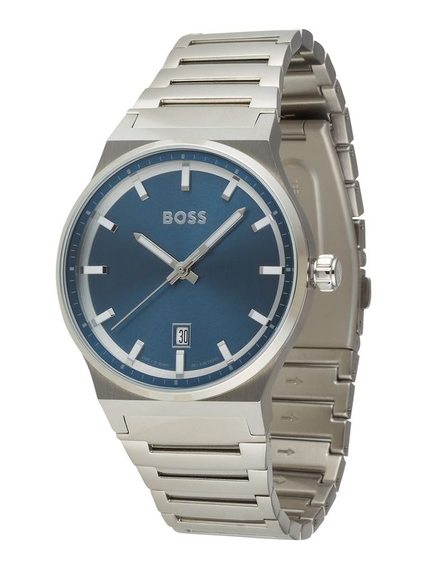 BOSS Black BOSS Black Аналогов часовник 'CANDOR'  нейви синьо / сребърно