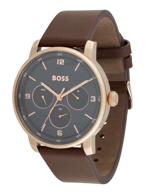 BOSS Black BOSS Black Аналогов часовник 'CONTENDER'  кафяво / злато