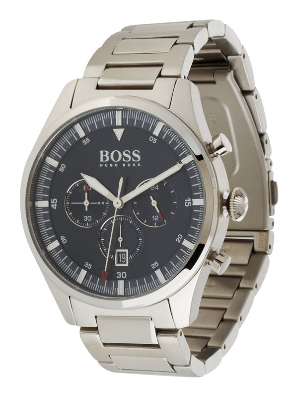 BOSS Black BOSS Black Аналогов часовник 'Pioneer'  пастелно синьо / сребърно