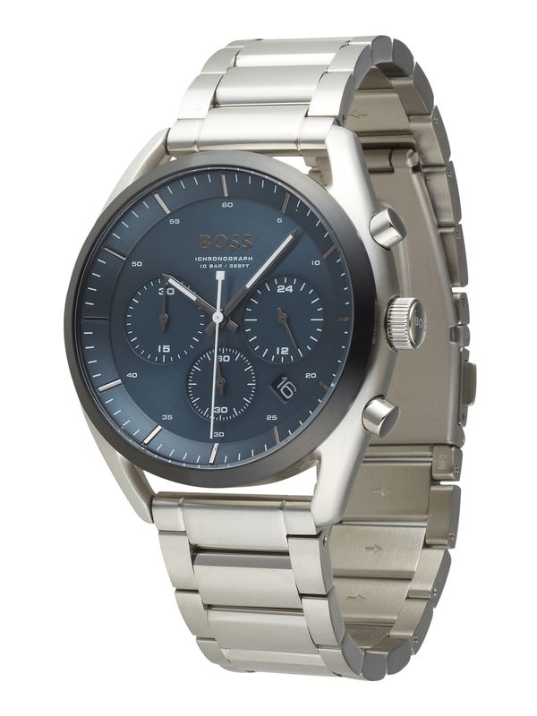 BOSS Black BOSS Black Аналогов часовник 'TOP'  синя тинтява / сребърно