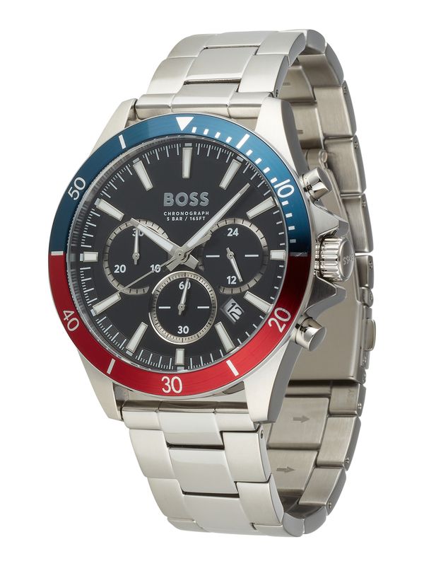 BOSS Black BOSS Black Аналогов часовник 'TROPER'  синьо / червено / черно / сребърно