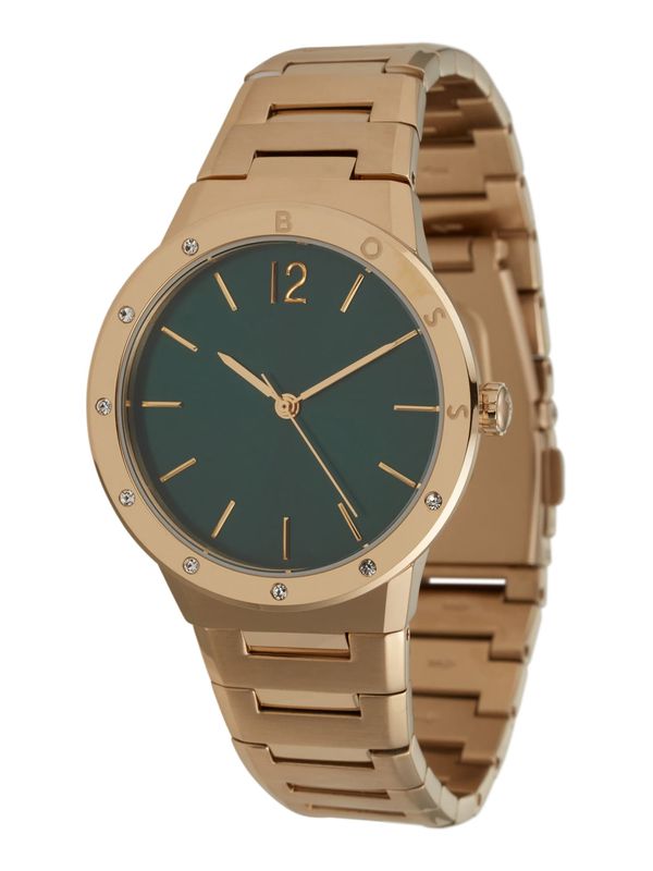 BOSS Black BOSS Black Аналогов часовник  злато / тъмнозелено