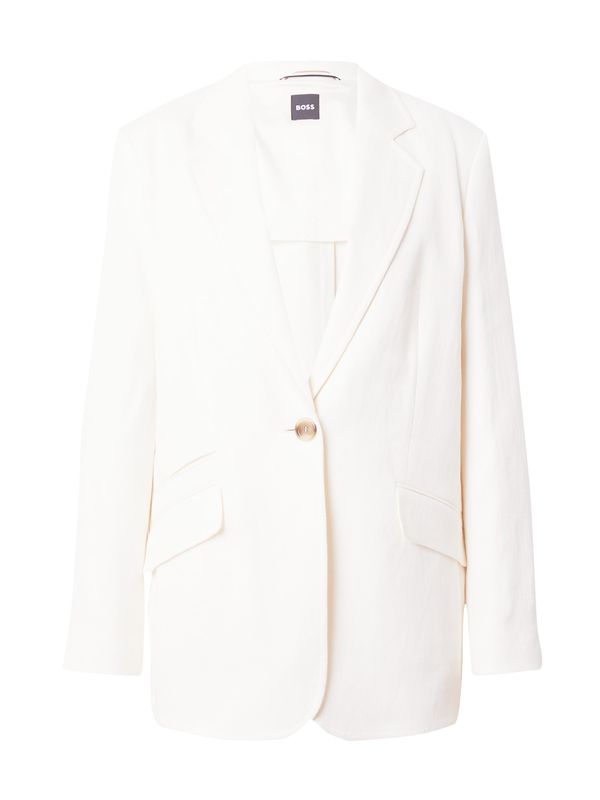 BOSS Black BOSS Black Блейзър 'Jopeta'  бял памук