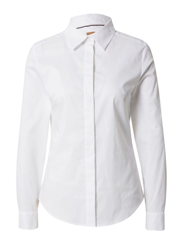 BOSS Black BOSS Black Блуза 'BEAMARA'  бяло