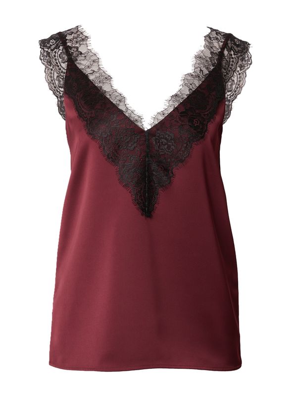 BOSS Black BOSS Black Блуза 'Belinga'  тъмночервено / черно