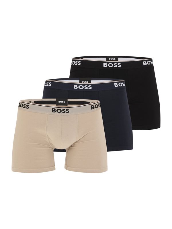 BOSS Black BOSS Black Боксерки 'Power'  бежово / тъмносиньо / черно / бяло