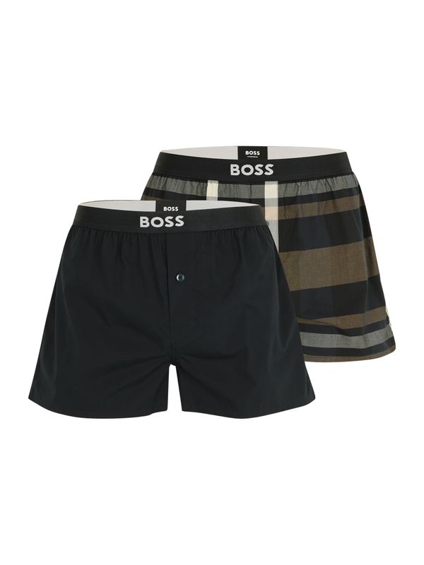 BOSS Black BOSS Black Боксерки  сиво-кафяво / сив меланж / черно / бяло