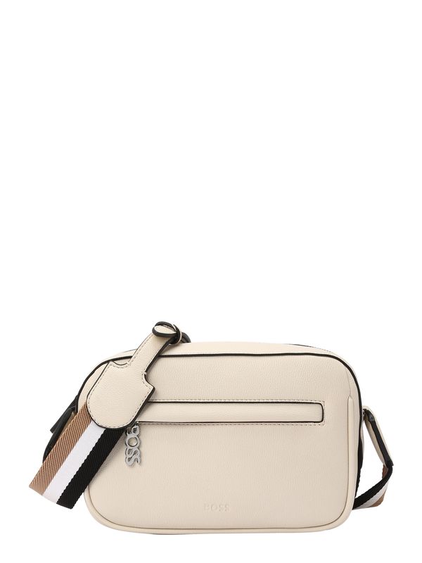 BOSS Black BOSS Black Чанта с презрамки 'Elowen'  черно / перлено бяло / бял памук