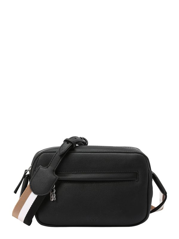 BOSS Black BOSS Black Чанта с презрамки 'Elowen'  черно / сребърно