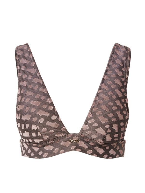 BOSS Black BOSS Black Горнище на бански 'BEATRIX'  светлокафяво / тъмнокафяво / злато