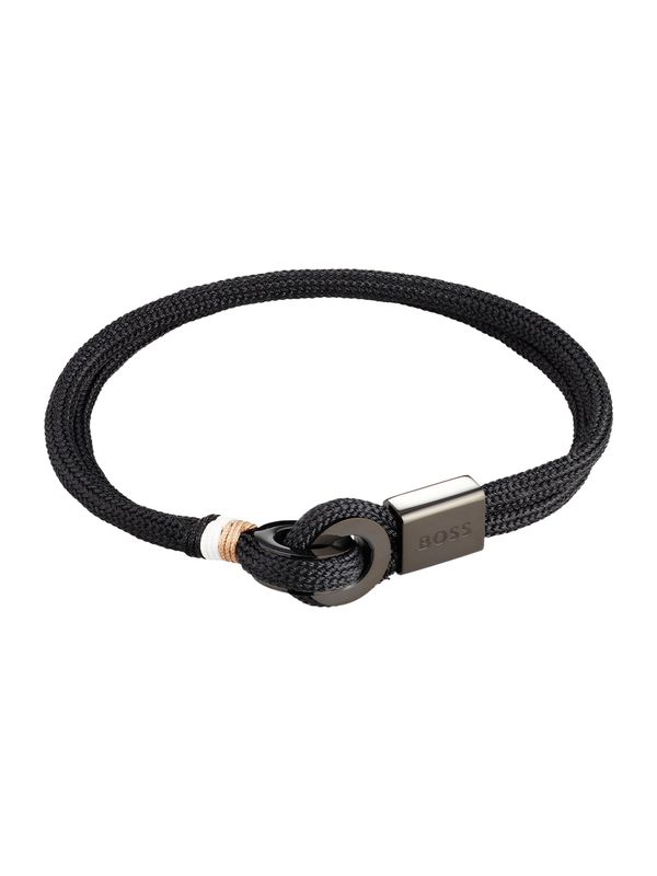 BOSS Black BOSS Black Гривна  цвят "пясък" / черно / бяло