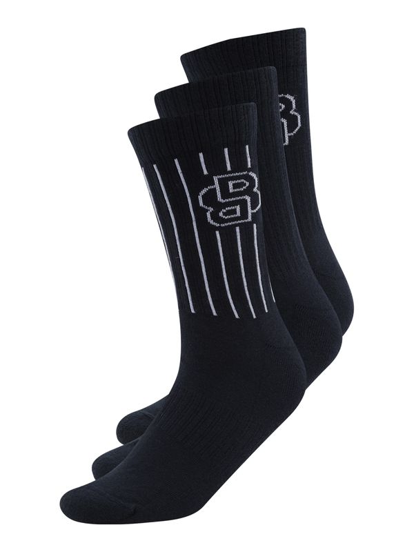 BOSS Black BOSS Black Къси чорапи  тъмносиньо / бяло