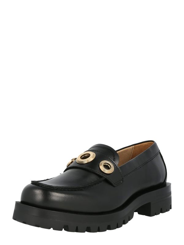 BOSS Black BOSS Black Мокасини 'Helen'  злато / черно