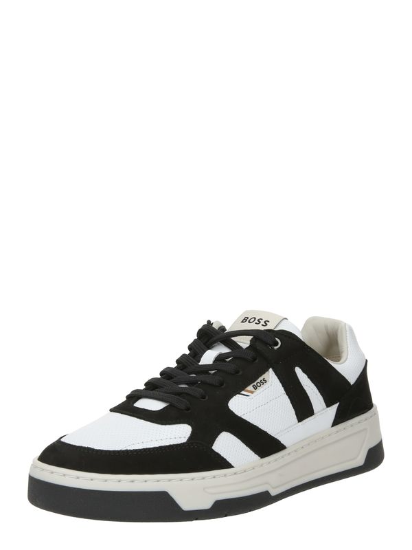 BOSS Black BOSS Black Ниски маратонки 'Baltimore'  антрацитно черно / бяло