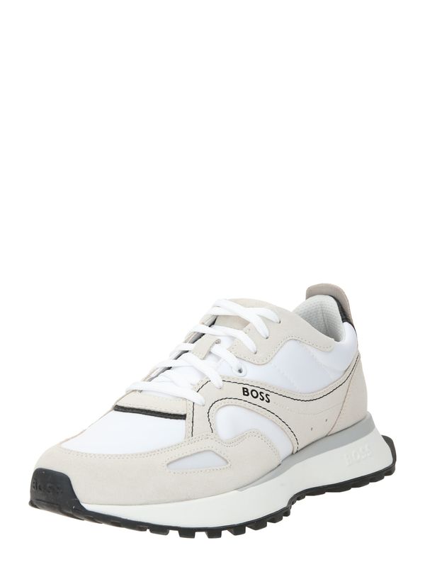 BOSS Black BOSS Black Ниски маратонки 'Jonah'  бежово / черно / бяло