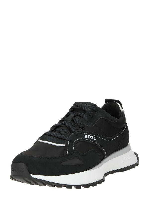 BOSS Black BOSS Black Ниски маратонки 'Jonah'  черно / бяло