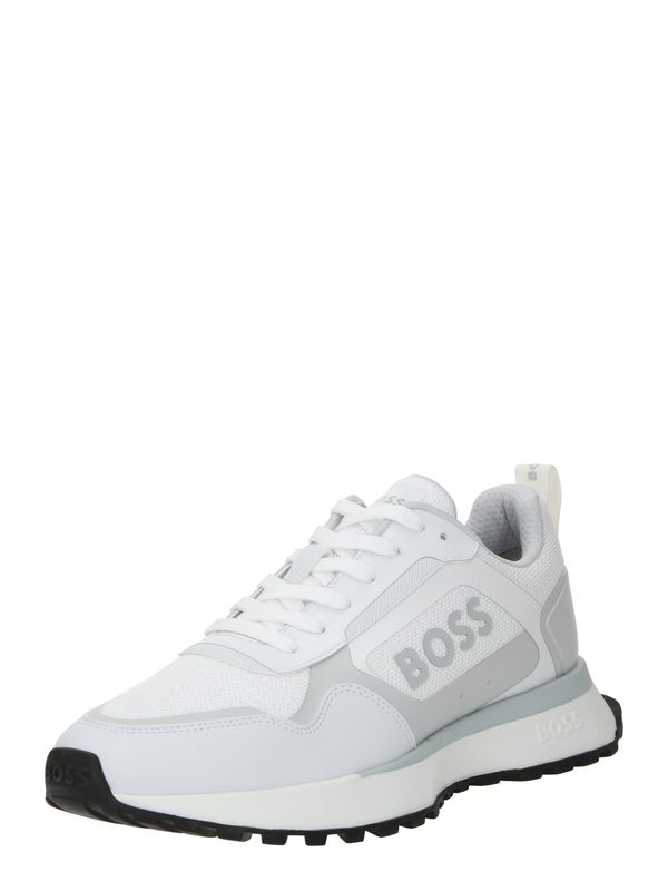 BOSS Black BOSS Black Ниски маратонки 'Jonah'  светлосиво / бяло