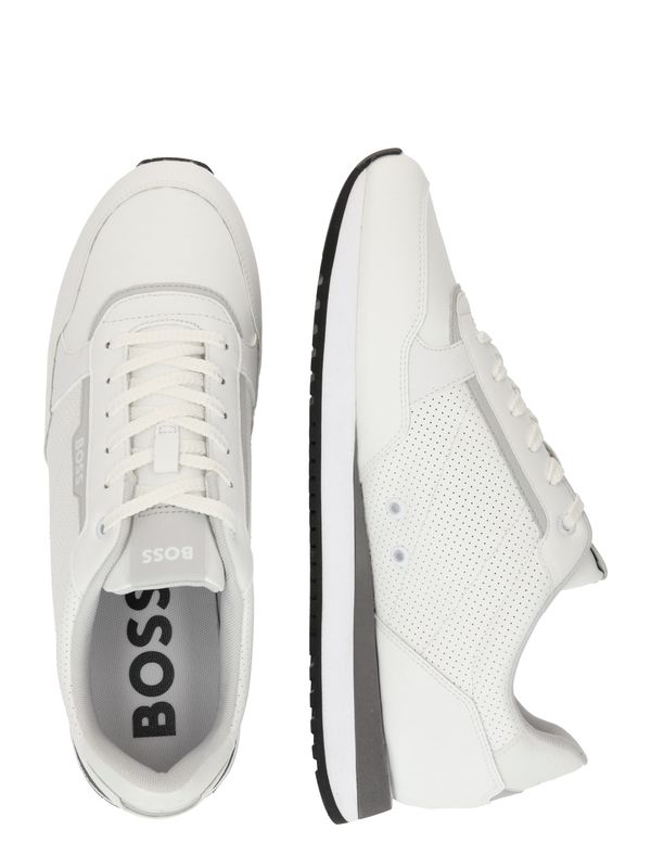BOSS Black BOSS Black Ниски маратонки 'Kai'  сиво / бяло