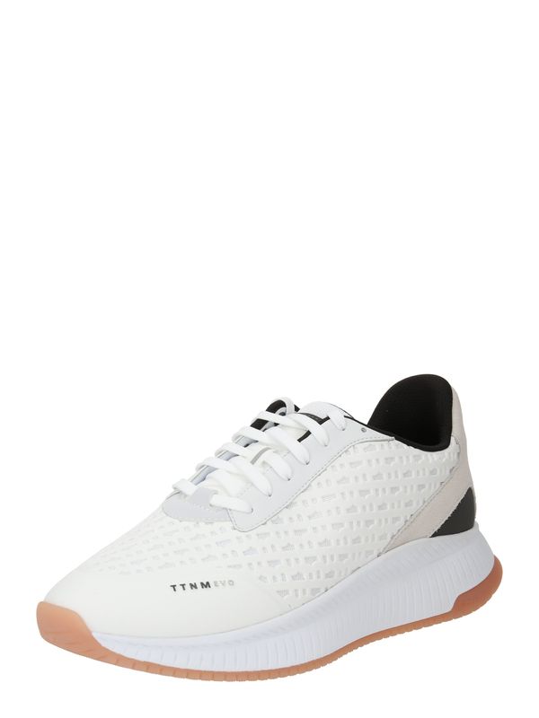 BOSS Black BOSS Black Ниски маратонки 'TTNM EVO'  светлобежово / черно / бяло