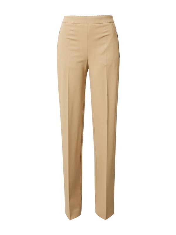 BOSS Black BOSS Black Панталон с ръб 'Taluca'  тъмнобежово