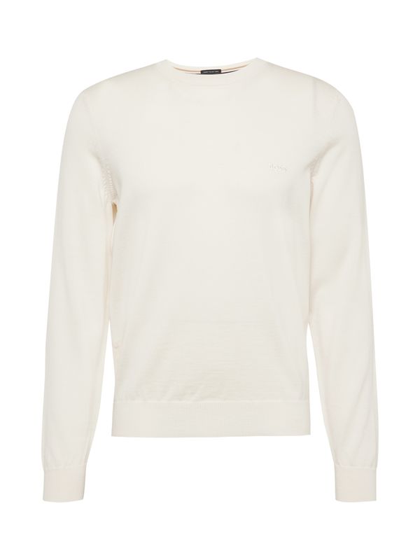 BOSS Black BOSS Black Пуловер 'Botto'  бял памук