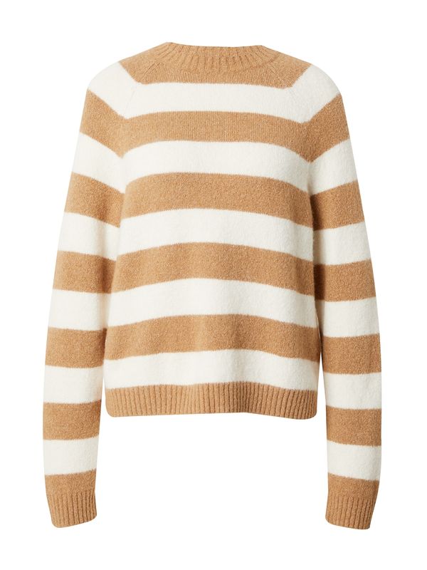 BOSS Black BOSS Black Пуловер 'Febisan'  камел / бяло