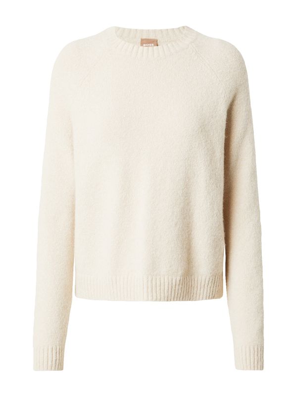 BOSS Black BOSS Black Пуловер 'Febisan'  кремаво