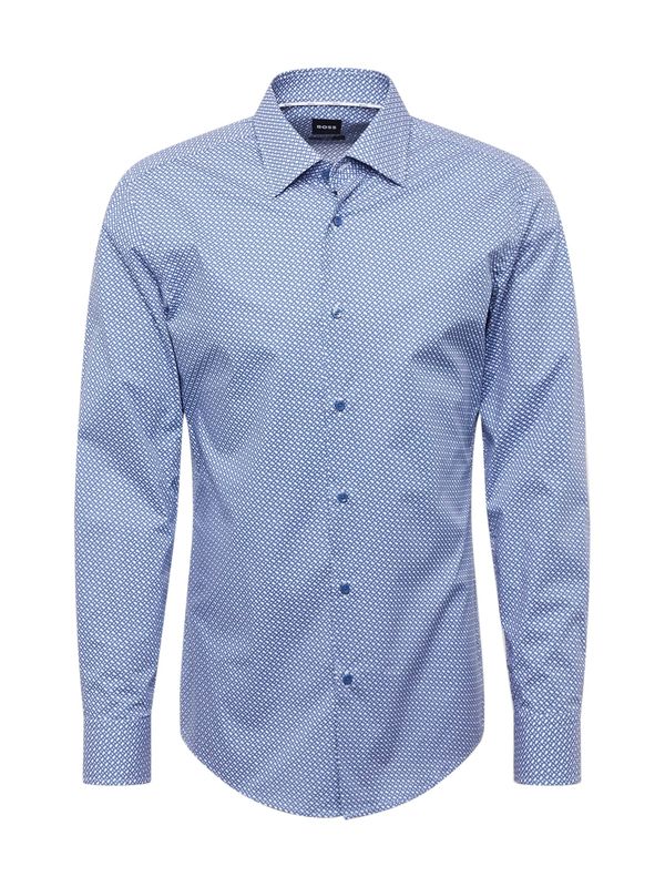 BOSS Black BOSS Black Риза 'HANK'  синьо / бяло