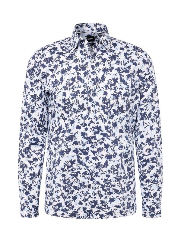BOSS Black BOSS Black Риза 'HANK'  светлосиньо / тъмносиньо / бяло