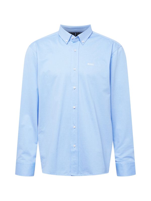 BOSS Black BOSS Black Риза 'JOE'  светлосиньо / бяло