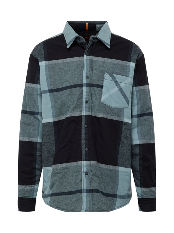 BOSS Black BOSS Black Риза 'Lambini'  петрол / пастелно зелено / черно