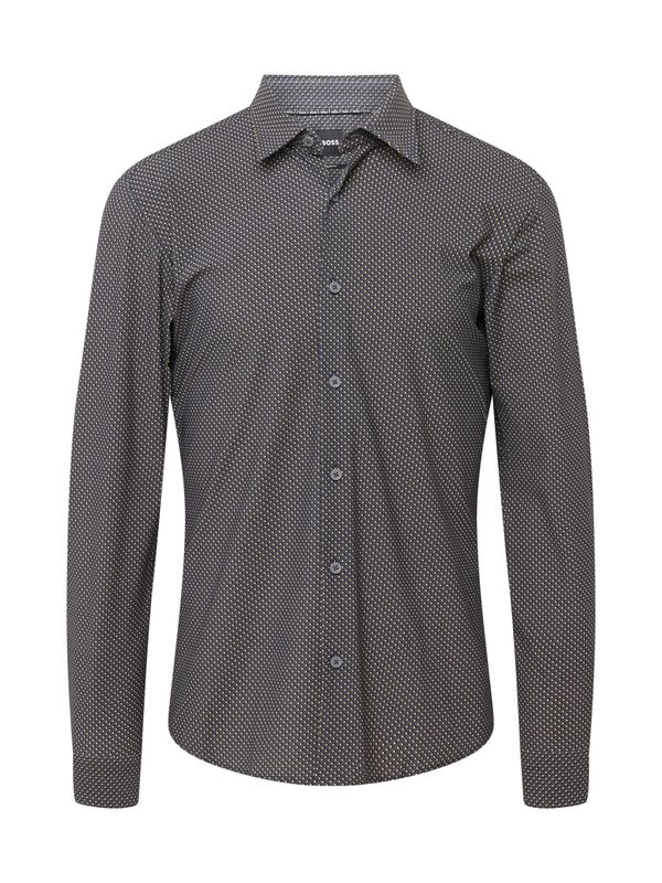 BOSS Black BOSS Black Риза 'P-ROAN'  жълто / базалтово синьо / черно