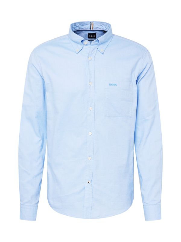 BOSS Black BOSS Black Риза 'ROAN'  светлосиньо